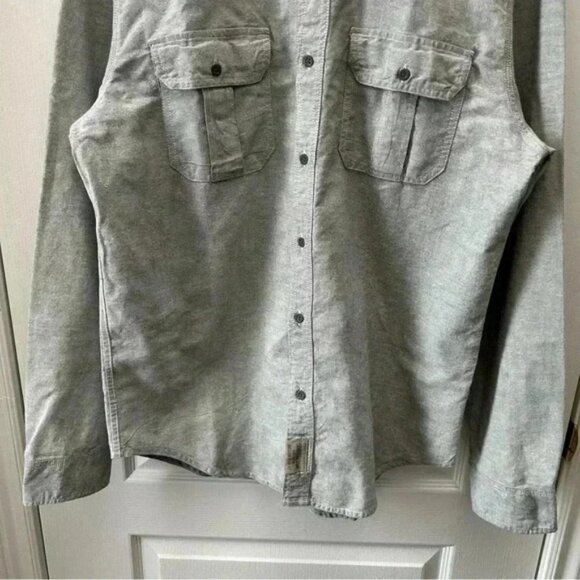 Calvin Klein Mens Shirt Long Sleeve Button Down Collared Grey Size Large NWOT - Picture 6 of 16